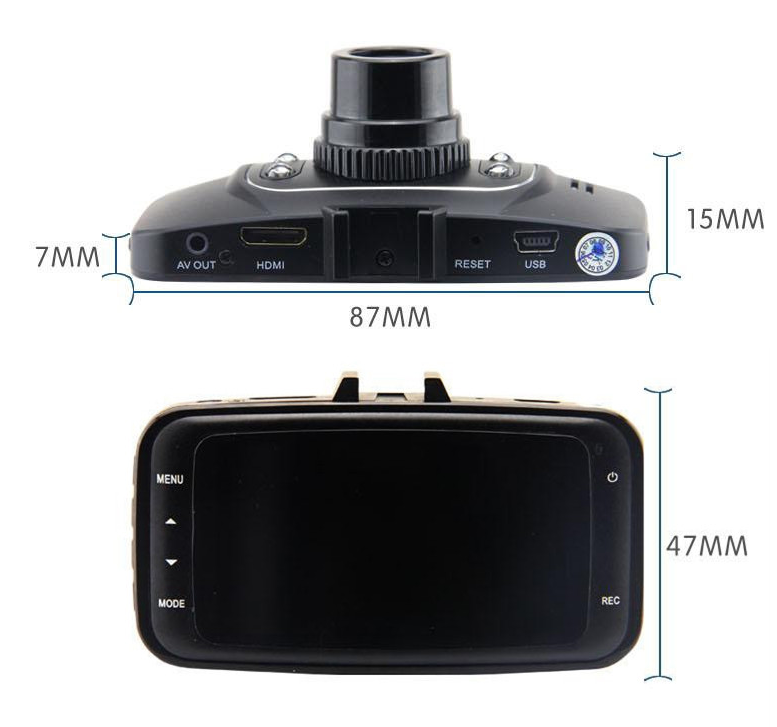 1080p HD Car Dashcam with Night Vision and Wide Angle
